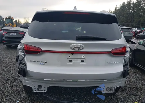 2022 Hyundai Santa Fe Hybrid Blue z USA, uszkodzony, nr VIN KM8S2DA17NU057695